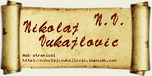 Nikolaj Vukajlović vizit kartica